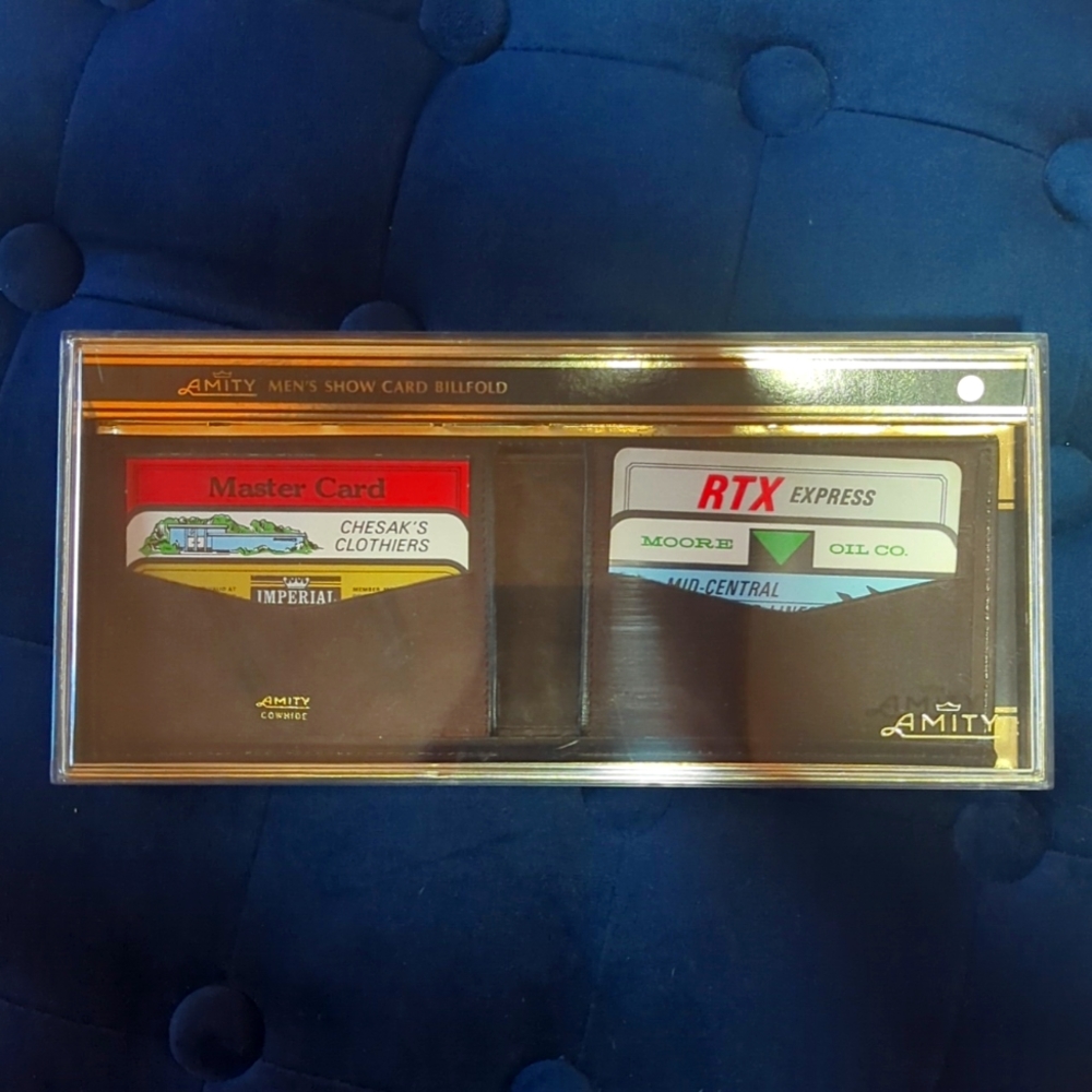 Amity Mens brown cowhide wallet/billfold